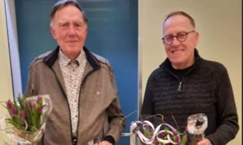 Rien Ham en Wim van der Drift 70-jaar lid St. Radboud