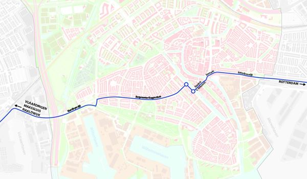 Verbetering 3,3 km lange fietsroute Vijfsluizen - Rotterdamsedijk
