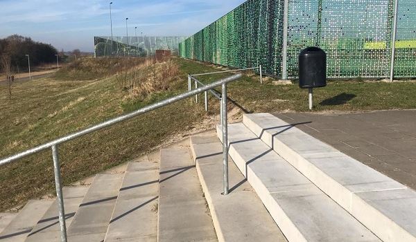 De trap bij Sportpark Willem-Alexander is weer tiptop